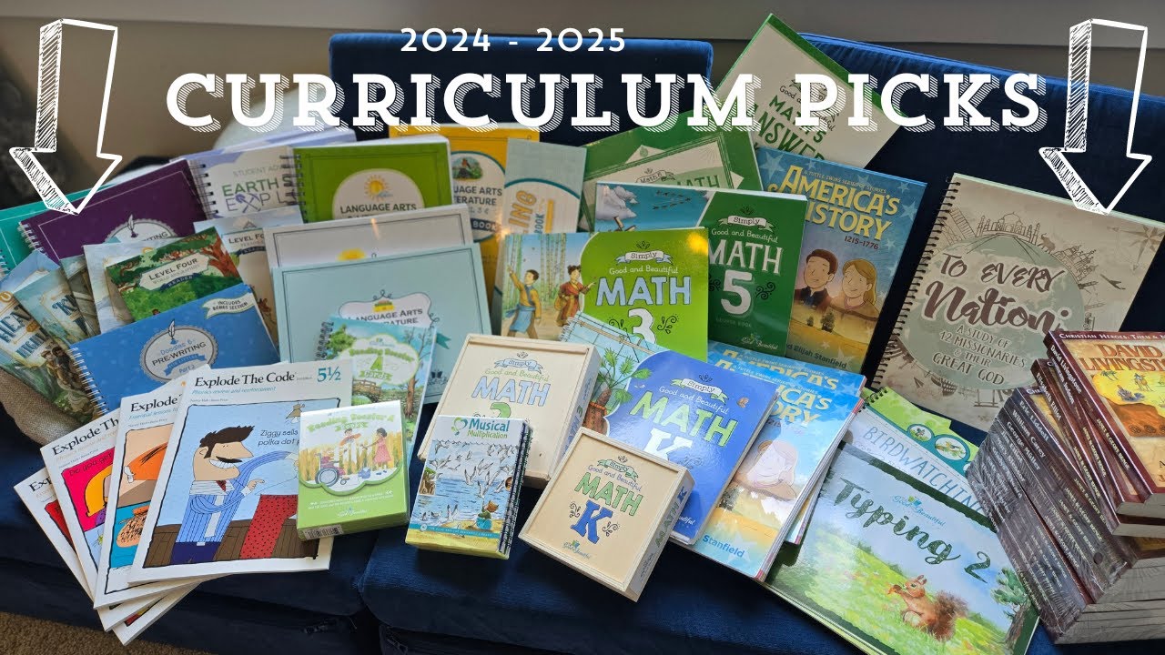 2024 - 2025 curriculum picks ll 5th Grade , 3rd grade, Kindergarten