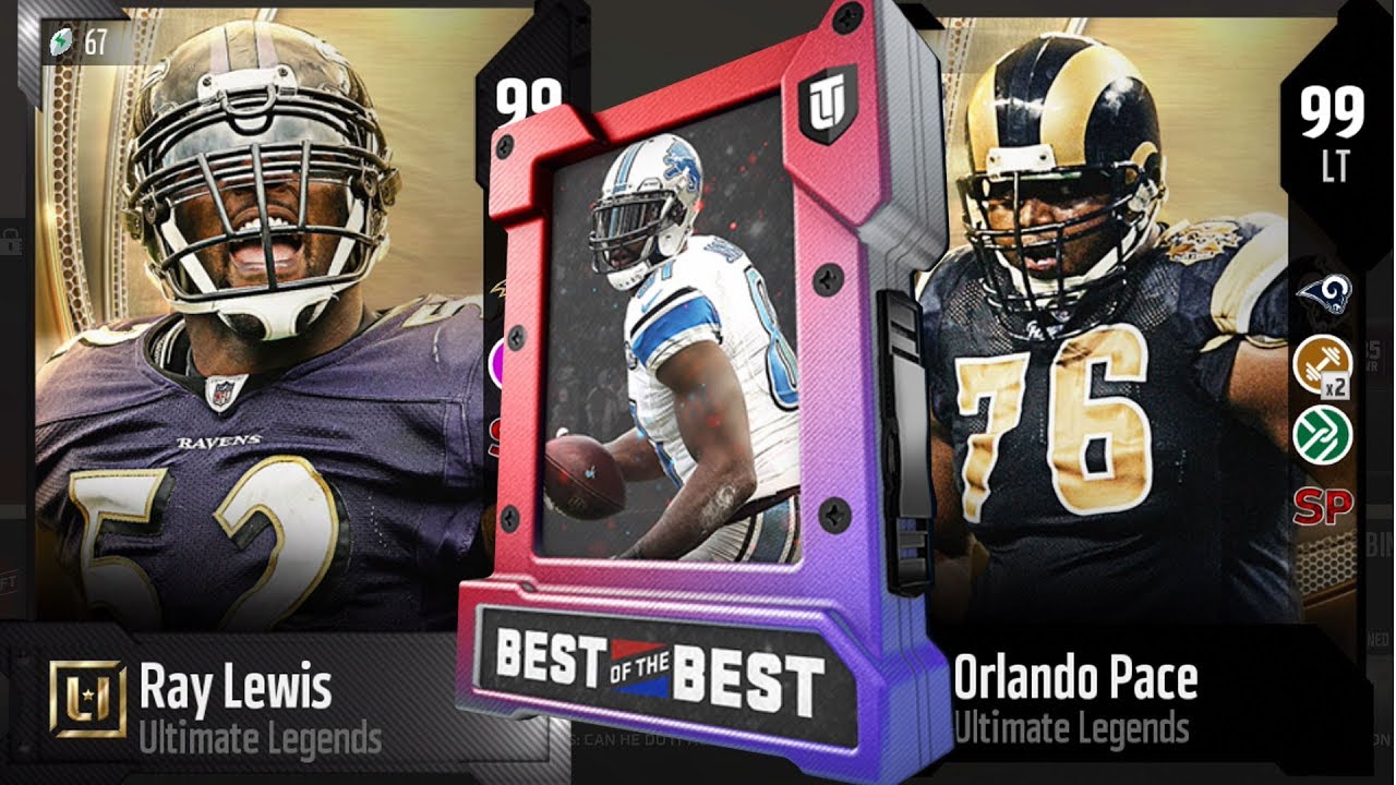 Best Of The Best Pack Part 2 | Legends Fantasy Pack Opening | Madden 18 Ultimate Team