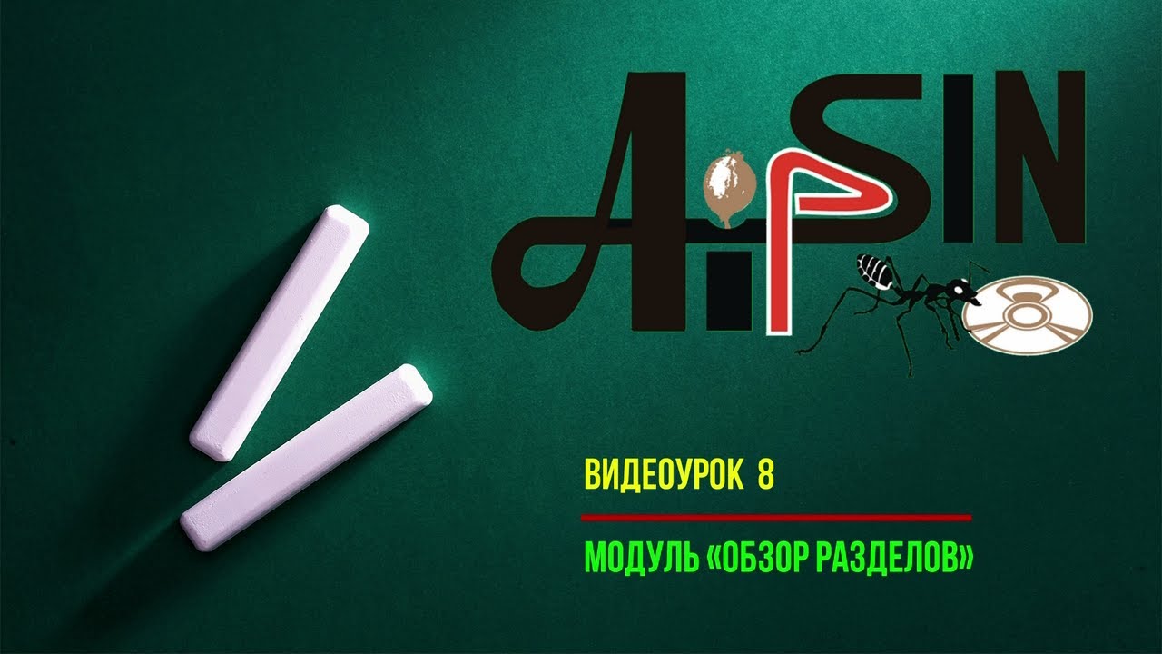 АИПСИН. Видеоурок 8. Модуль &laquo;Обзор разделов&raquo;