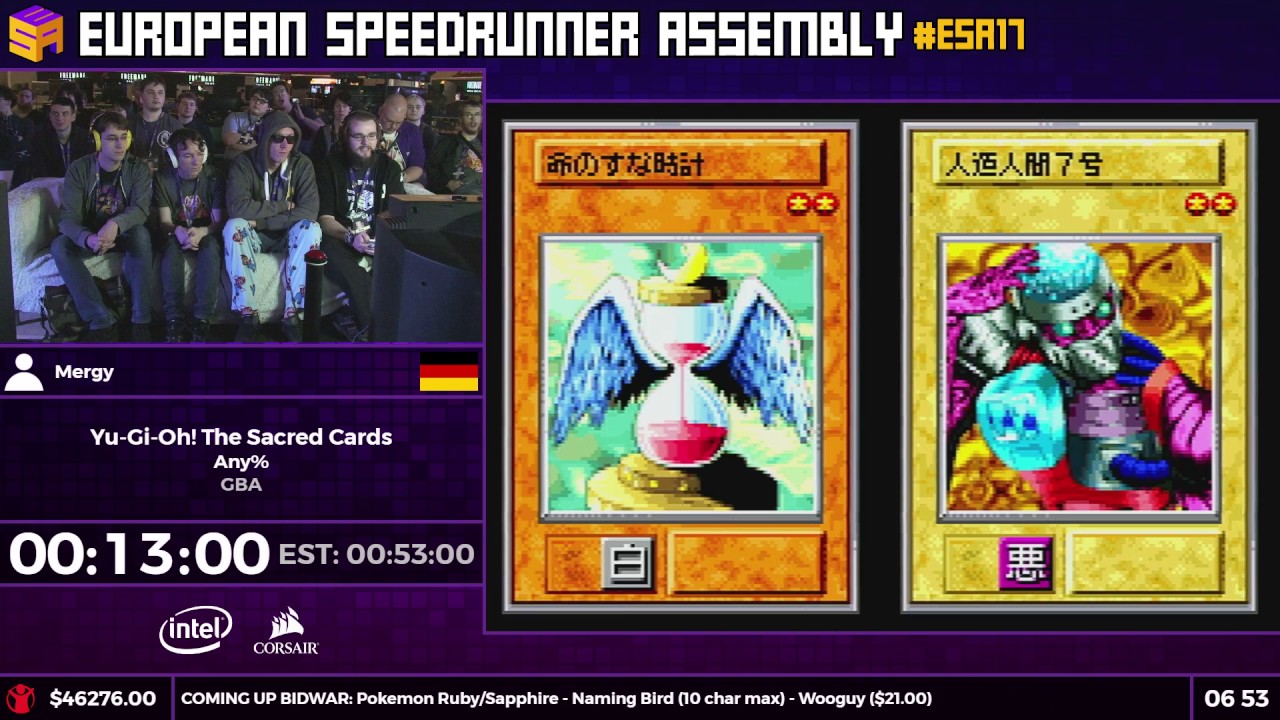 #ESA17 Speedruns - Yu-Gi-Oh! The Sacred Cards [Any%] by Mergy