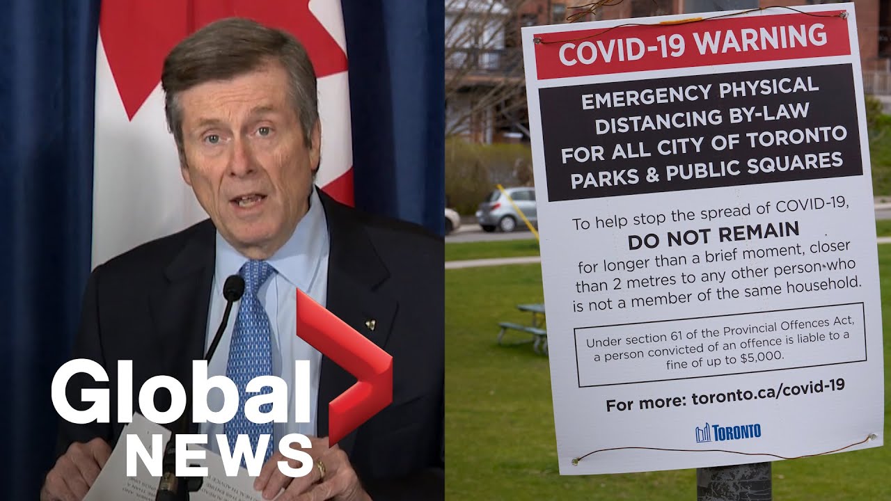 Coronavirus outbreak: Toronto closes certain roads to make room for pedestrians to safely distance