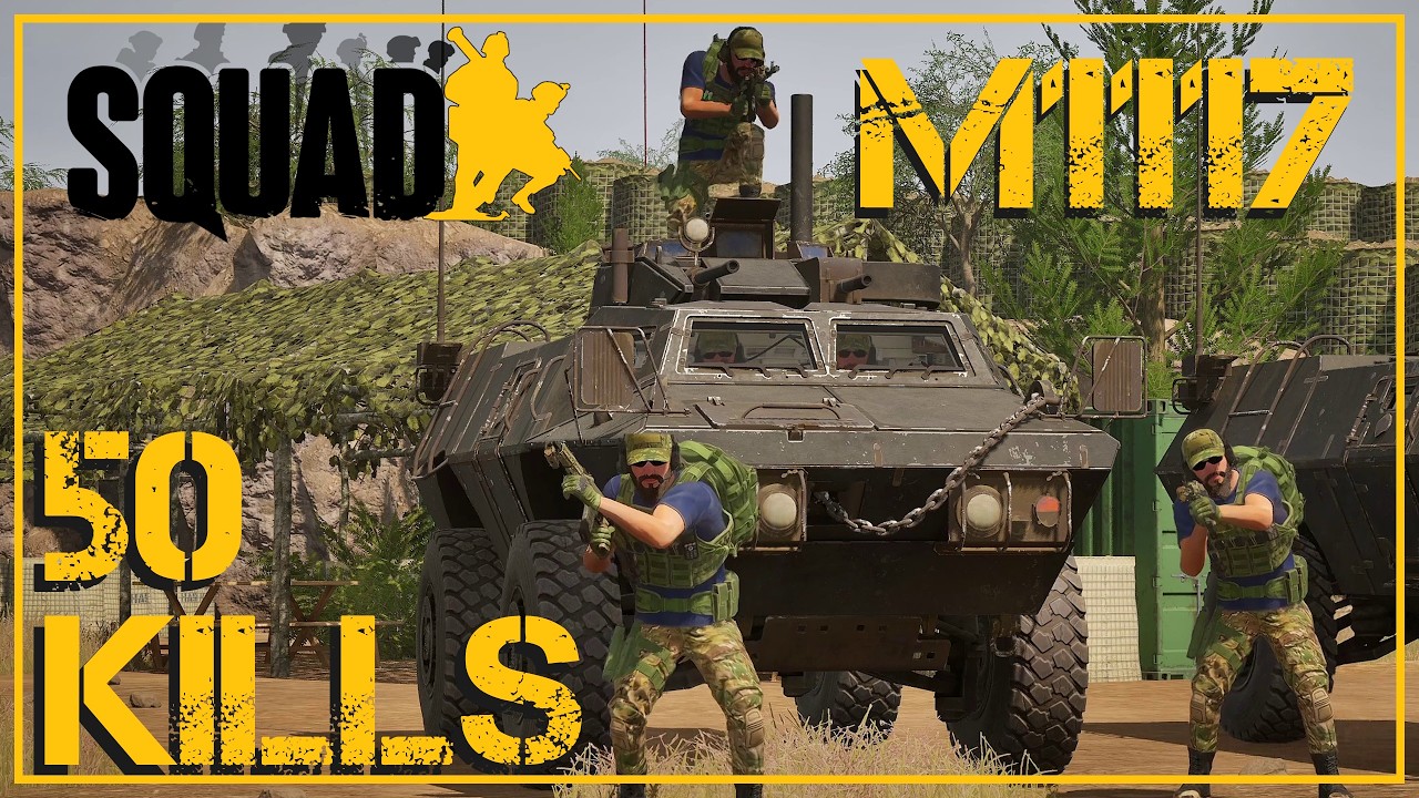 50 kills with solo M1117, they can't escape the MK19 Grenades! | Squad Gameplay