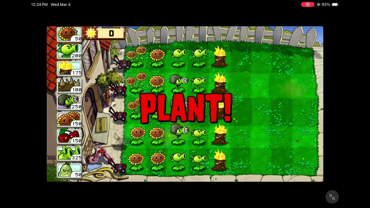 Plants vs. Zombies™ - Survival: Day (Walktrough)