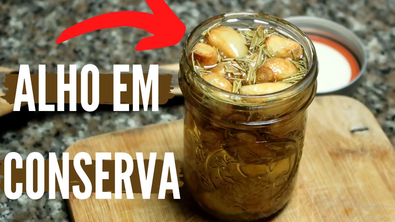COMO FAZER ALHO EM CONSERVA CONFITADO SUPER FÁCIL