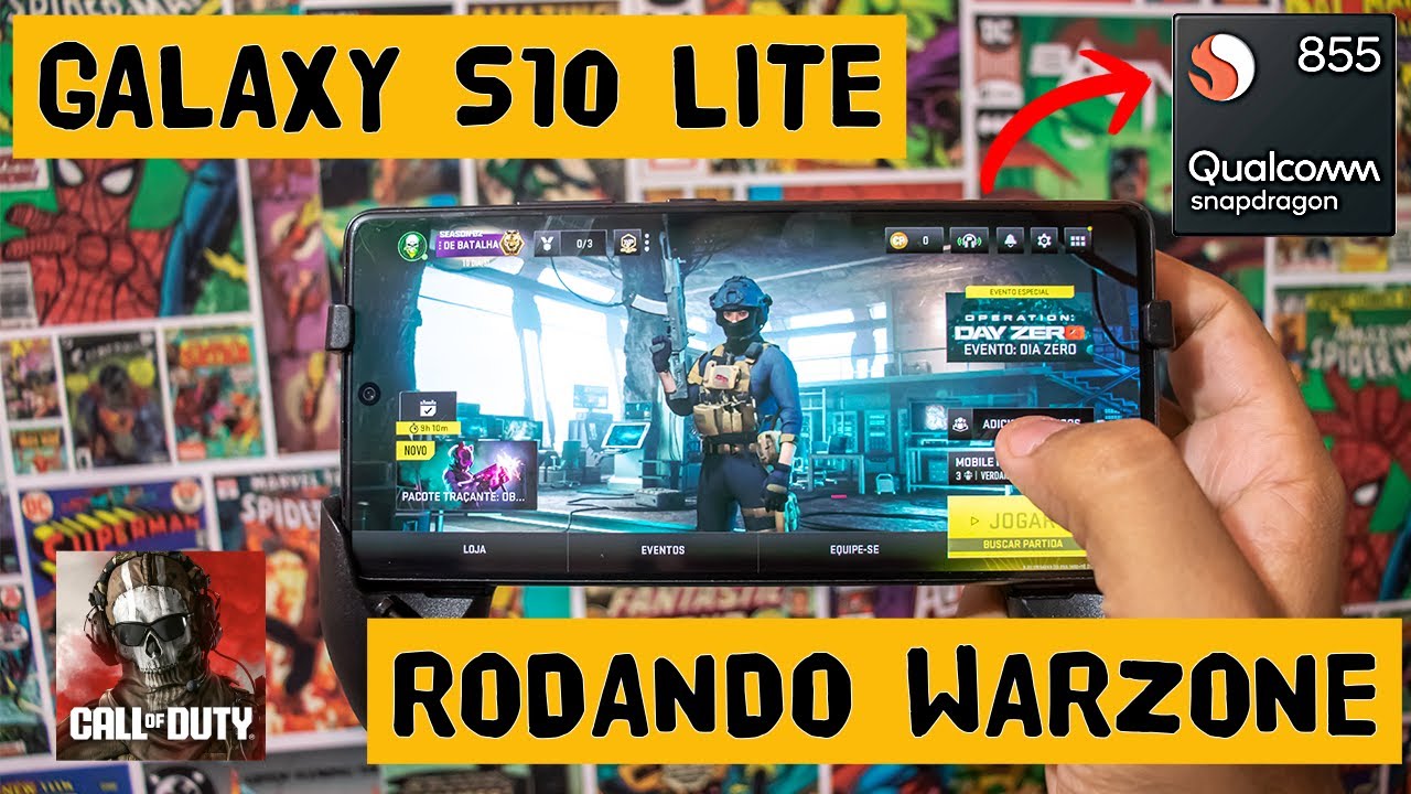 GALAXY S10 LITE RODANDO CALL OF DUTY WARZONE // TESTE DE JOGOS