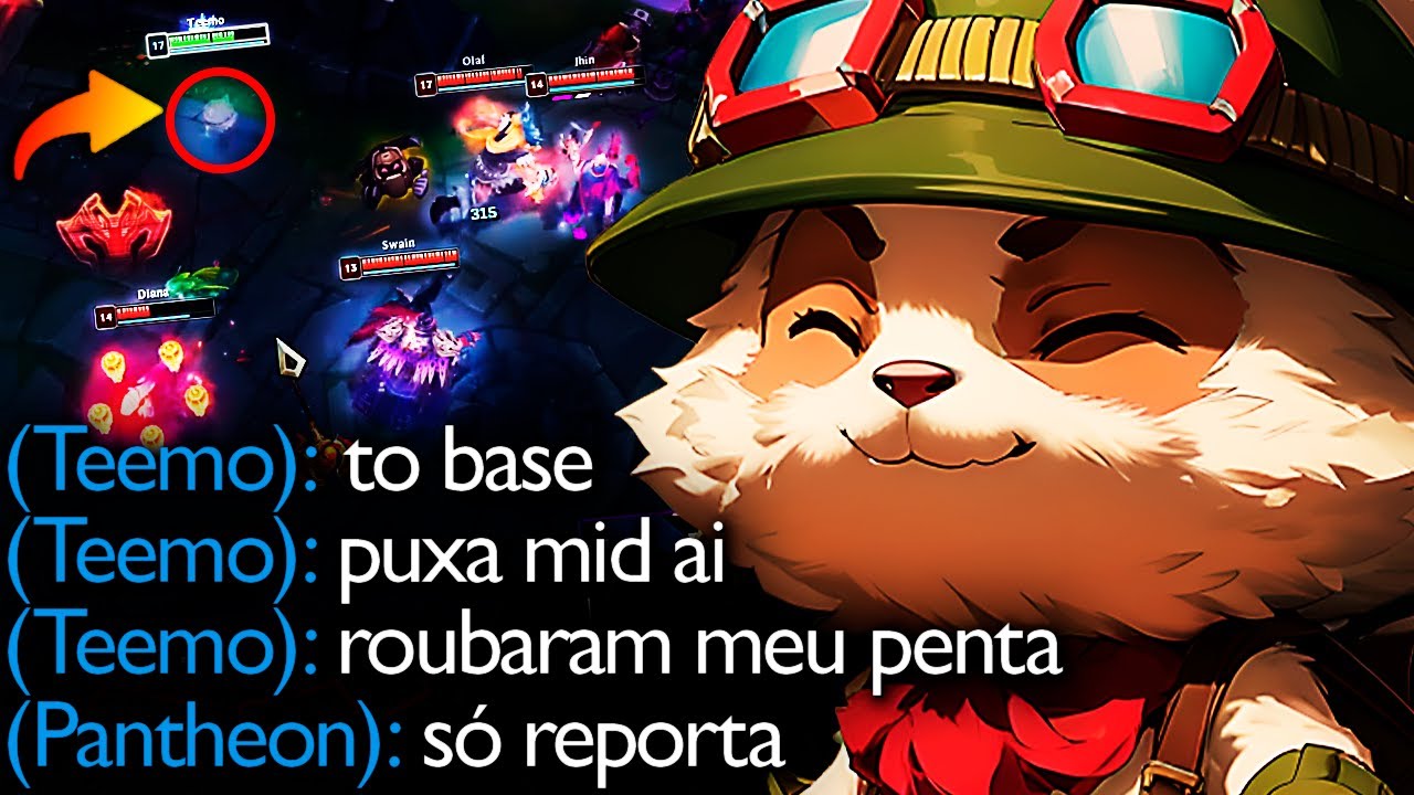 FIZ TEEMO 1 HIT E FINGI QUE TAVA BASE PRA DAR GG KKKKKKKKKK