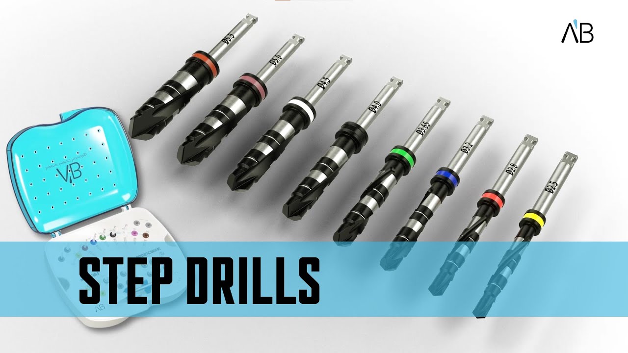 AB Dental's TDSD Step Drills - the best for implantology