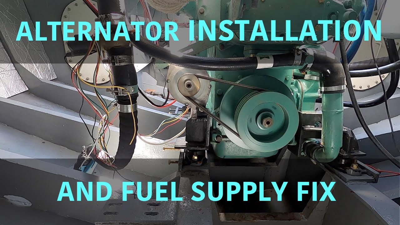 Alternator installation and fuel supply fix