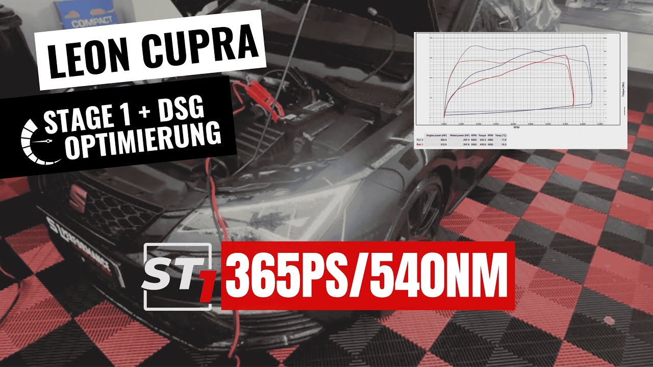 Seat Leon Cupra 300PS 2.0TSI Chiptuning Stage 1 + DSG Optimierung | SL Performance