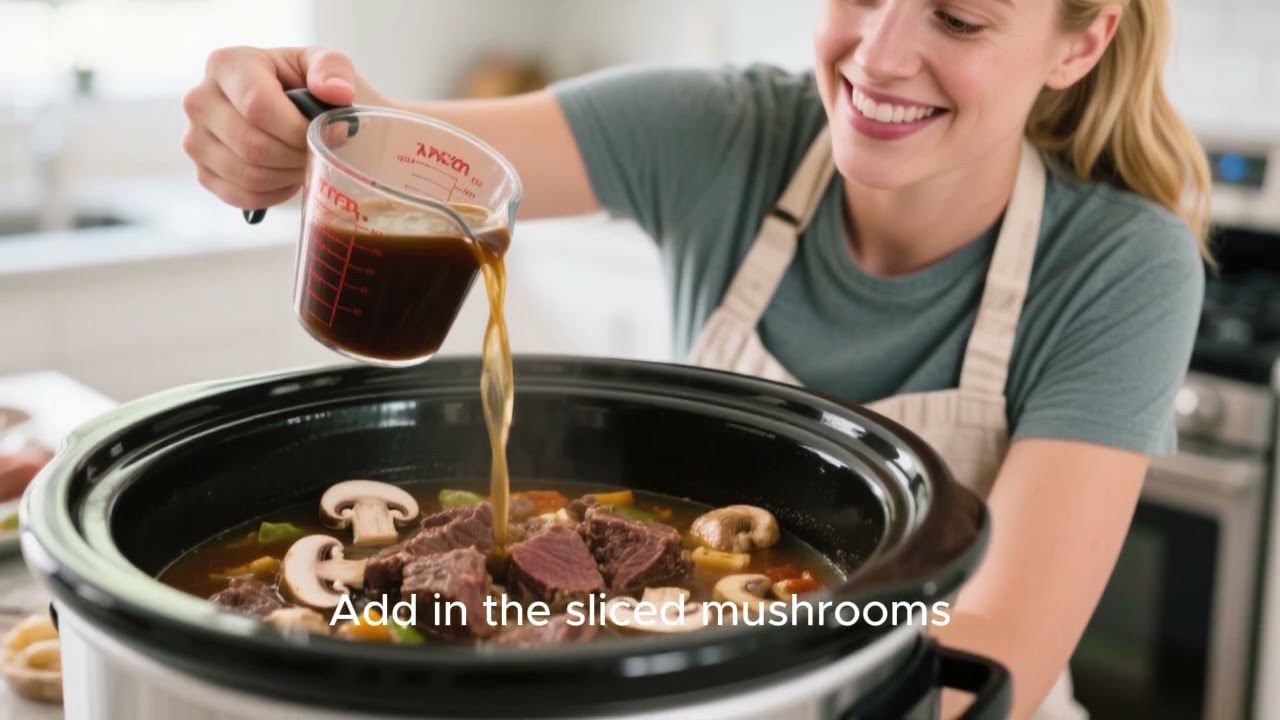 Crockpot Budget Beef Stroganoff