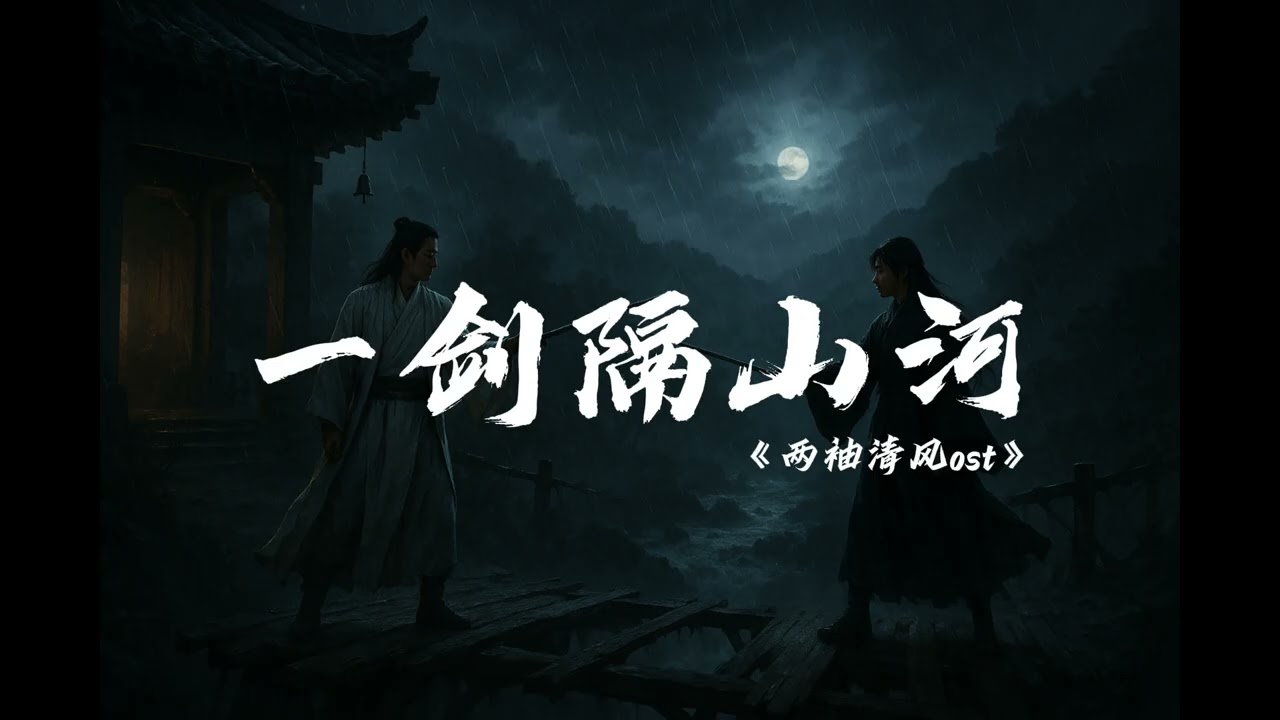 Asher 家宏 - 【一剑隔山河】（原唱：AI）一剑隔山河 万念皆沉默 【歌词】🎧《两袖清风》OST上线！【AI music 中文歌曲】
