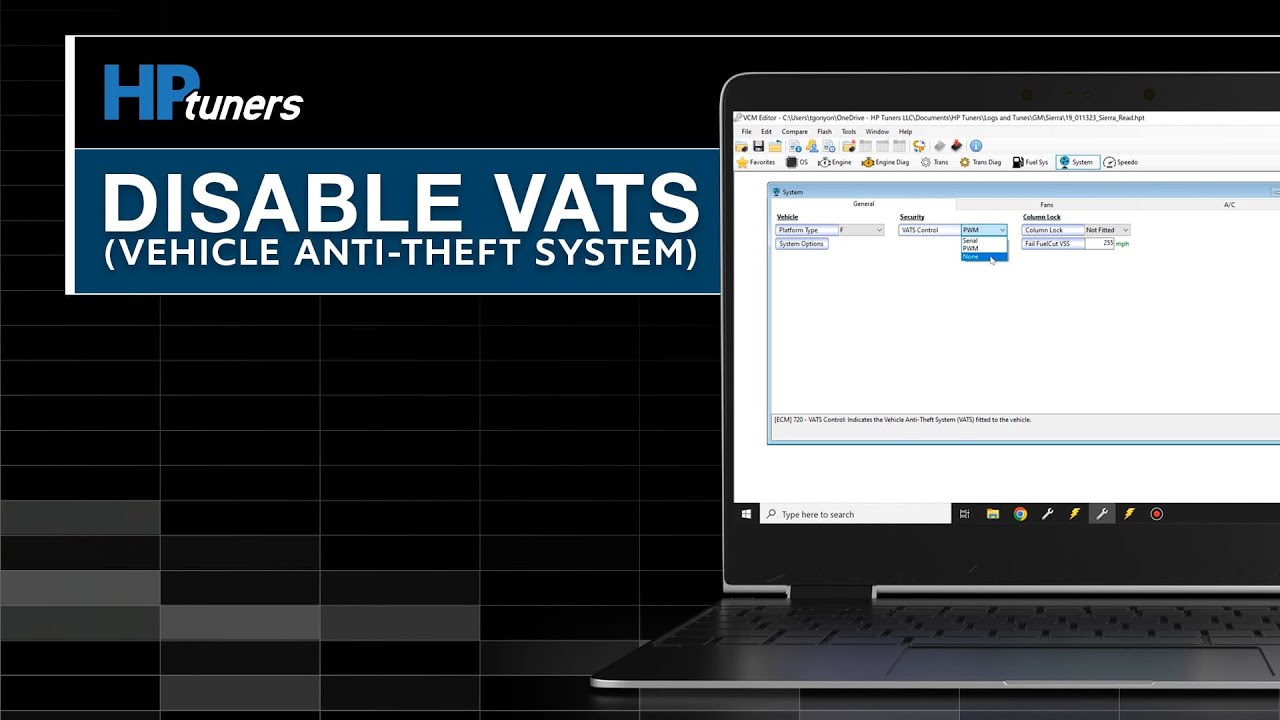 How to Disable the GM Vehicle Anti-Theft System (VATS) in VCM Editor | HP Tuners