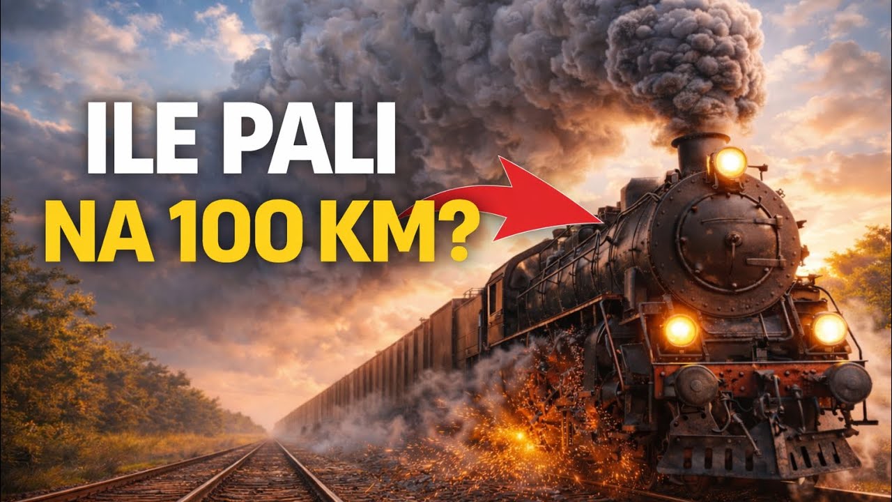 Ile pali lokomotywa parowa na 100 km? To was zaskoczy.