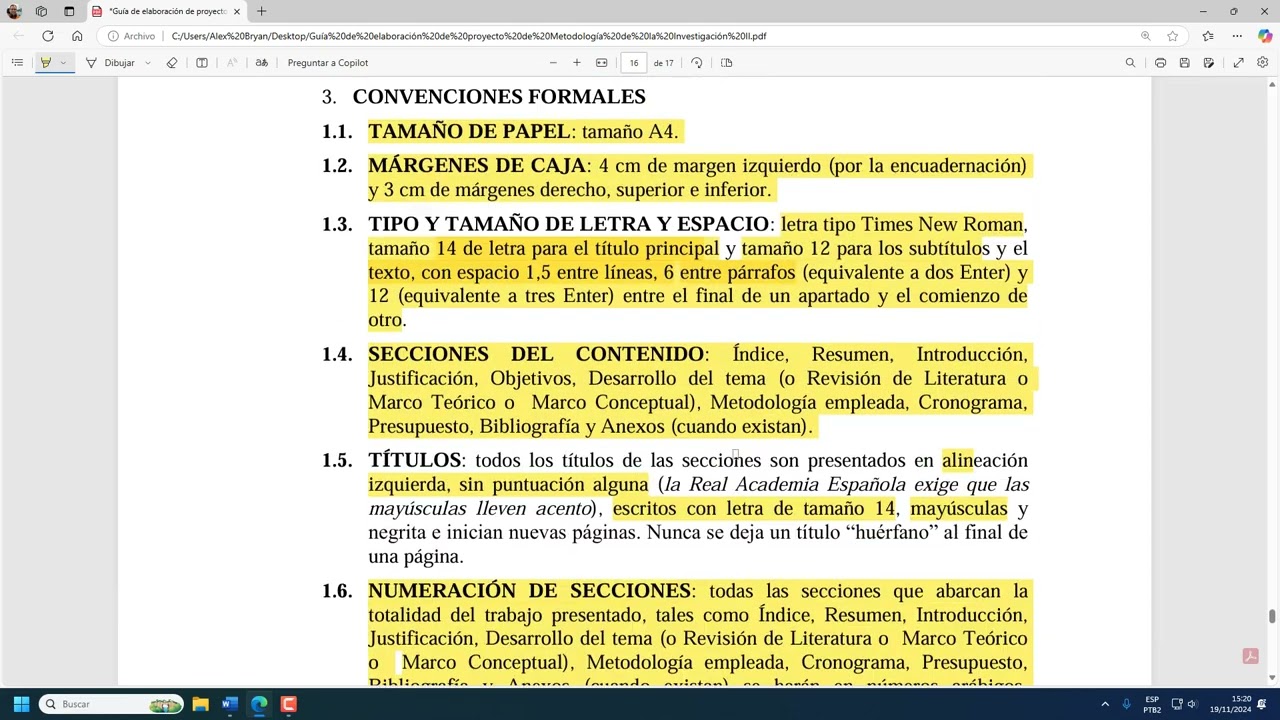Configuración de estilos y numeración en Microsoft Word
