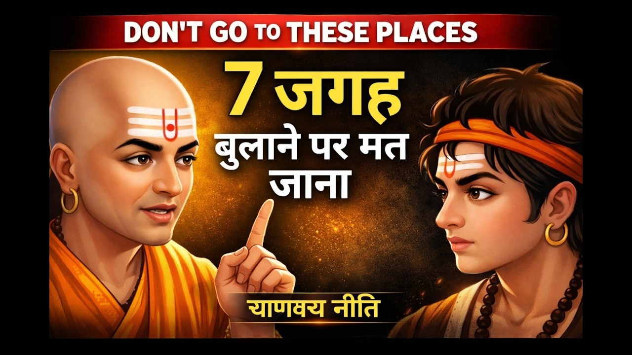 7 जगह बुलाने पर कभी मत जाना | Chanakya Niti Hindi | चाणक्य नीति जीवन ज्ञान