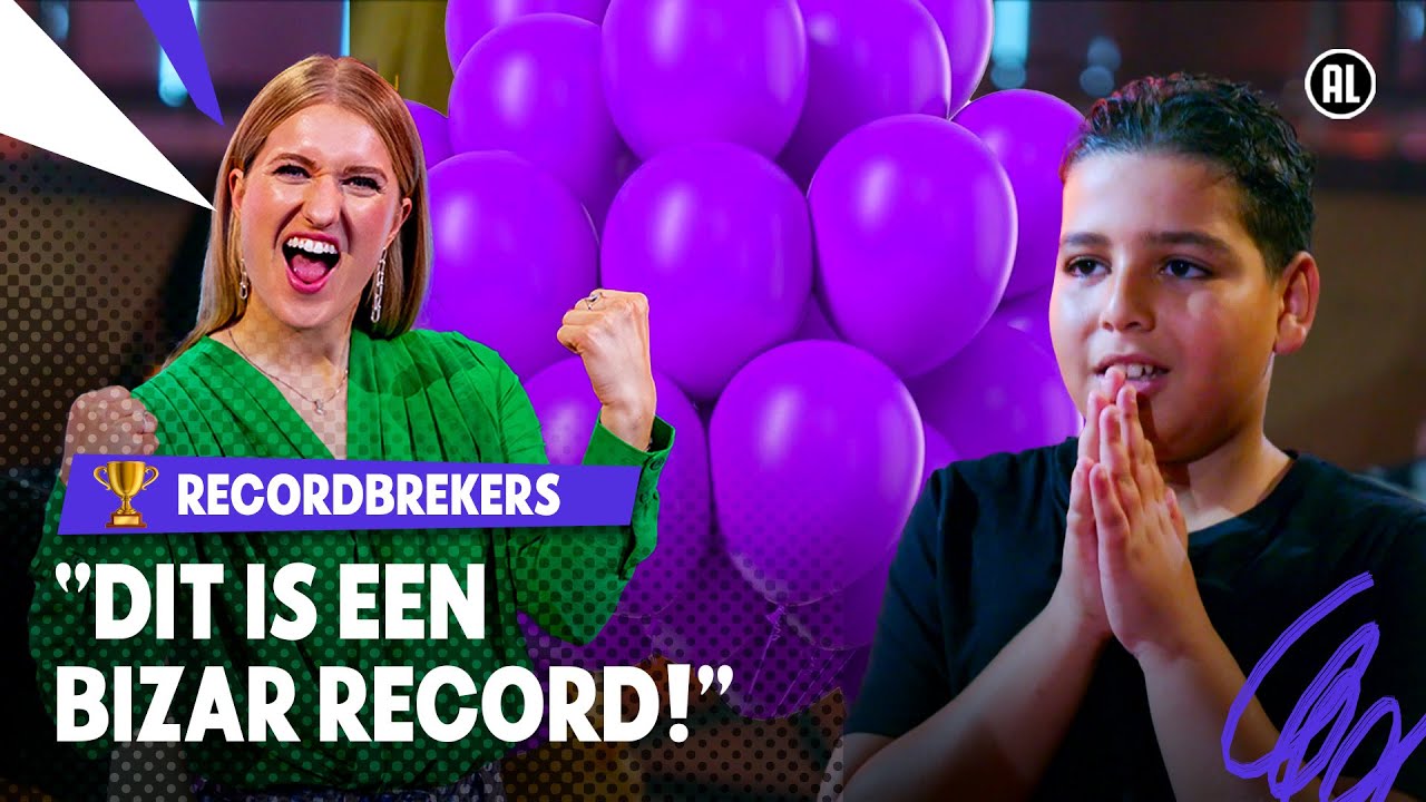 120 ballonnen kapot slaan in 50 seconden!💥 | Zapp Recordbrekers|  #1 | NPO Zapp