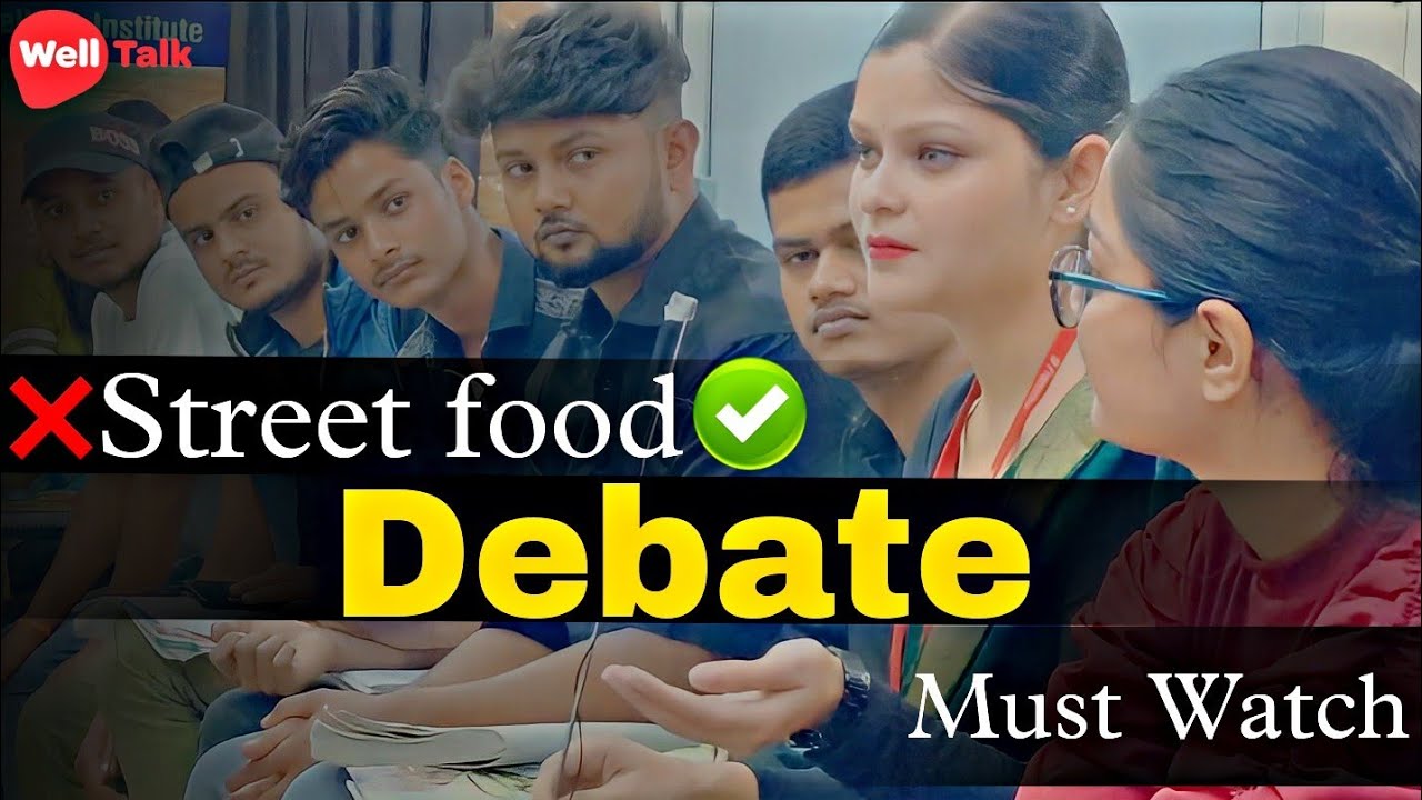 Debate in English | Street Food Should be Banned or Not | Batch E | Spoken English class in Lucknow