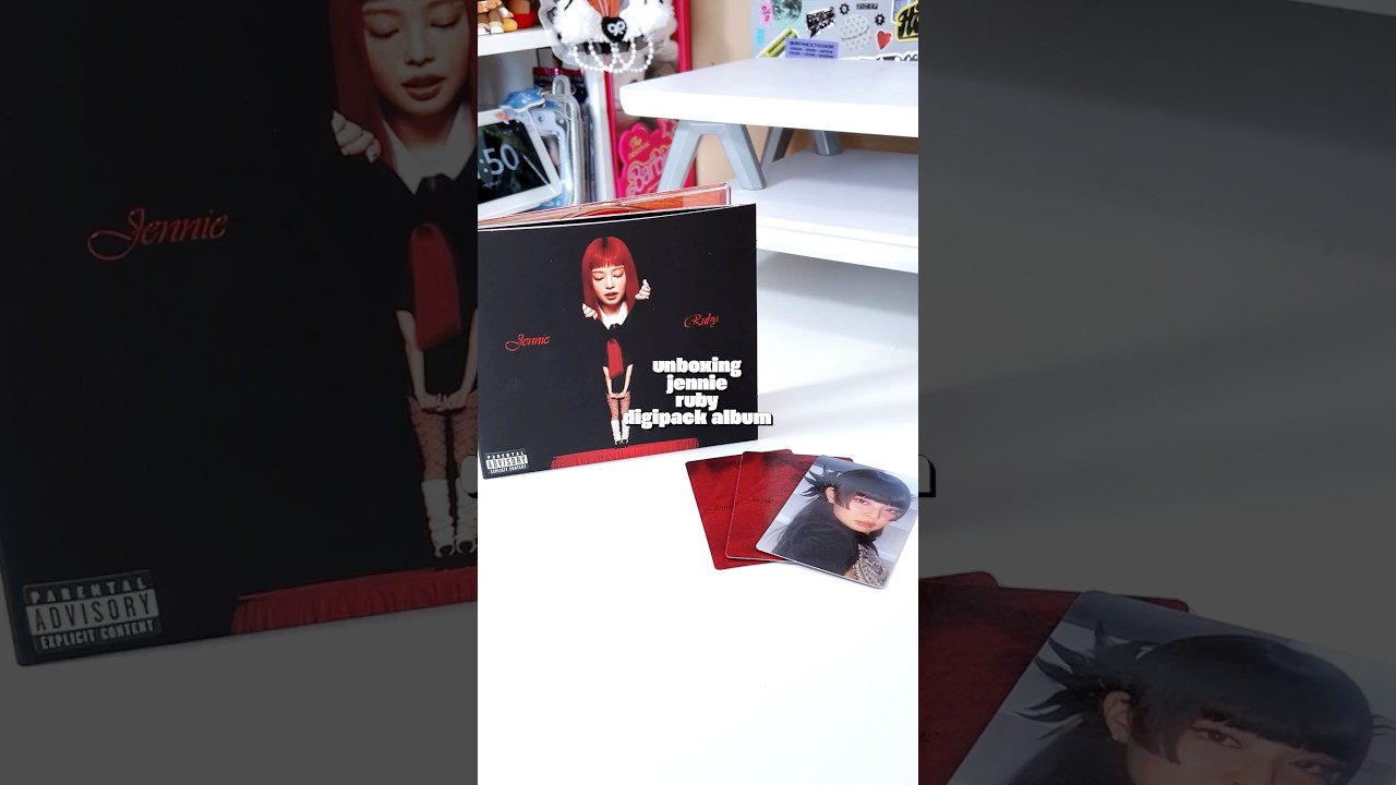 unboxing blackpink jennie ruby solo debut digipack album !! &hearts;️ #jennie #ruby #unboxing #kpop
