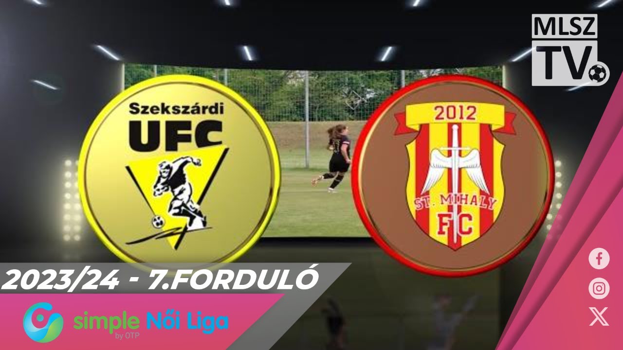 Szekszárdi WFC - KÉSZ-St. Mihály-Szeged | 4-2 | Simple Női Liga | 07. forduló | MLSZTV