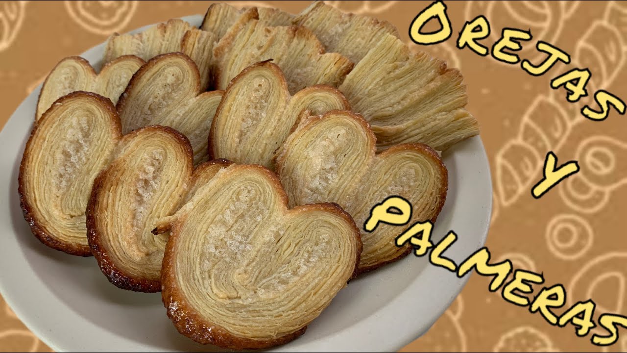 Orejas y palmeras de pasta hojaldre FÁCIL de hacer