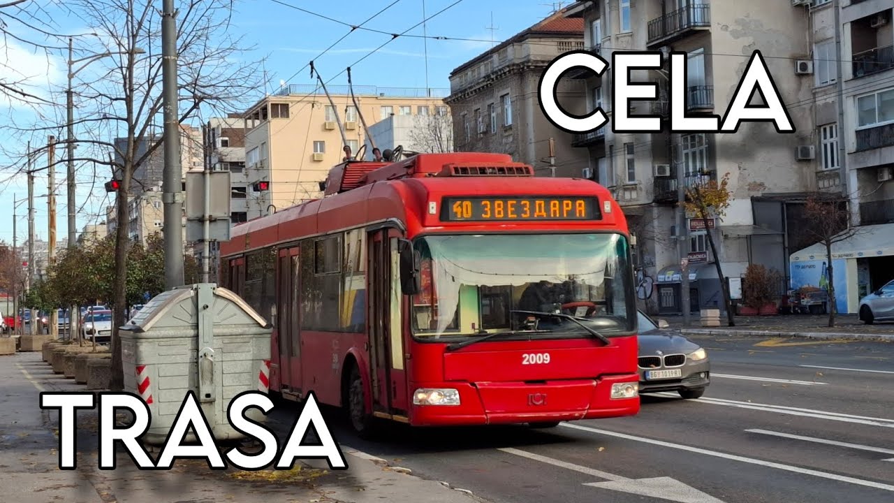 Linija 40: Zvezdara-Banjica II (cela trasa)