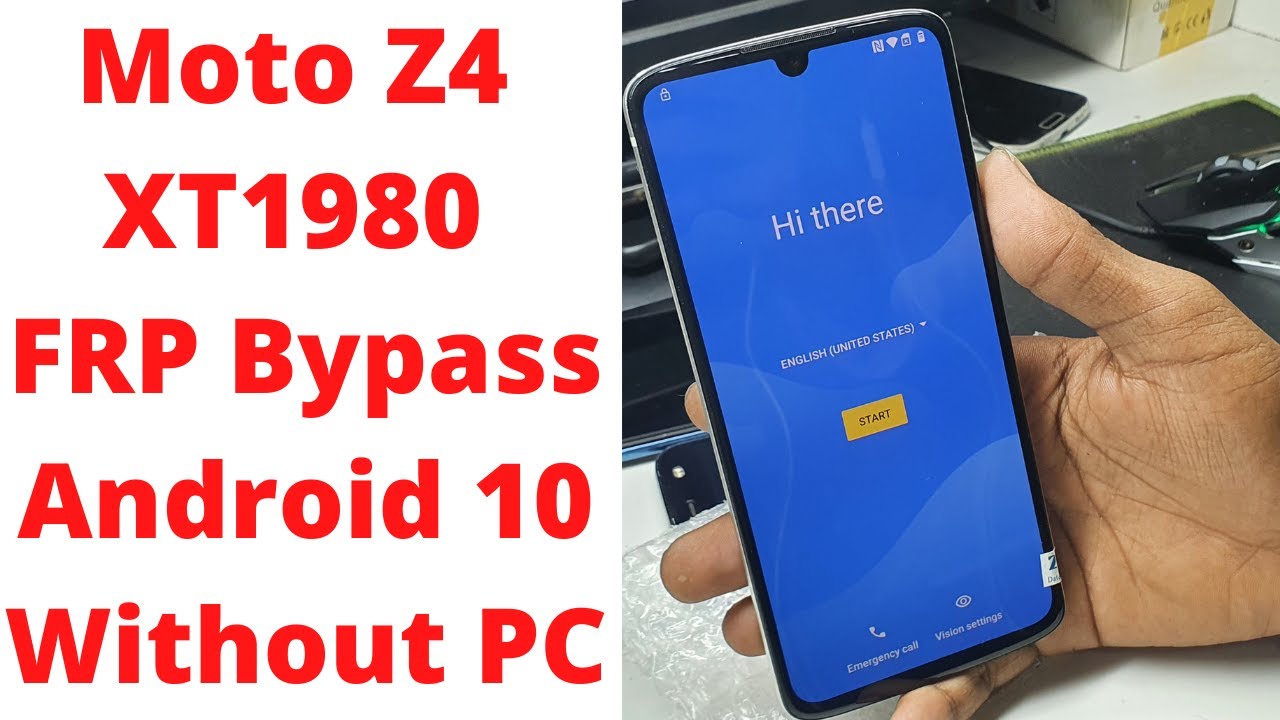 Moto Z4 XT1980 FRP Bypass Android 10 Without PC || moto z4 frp bypass android 10 -
