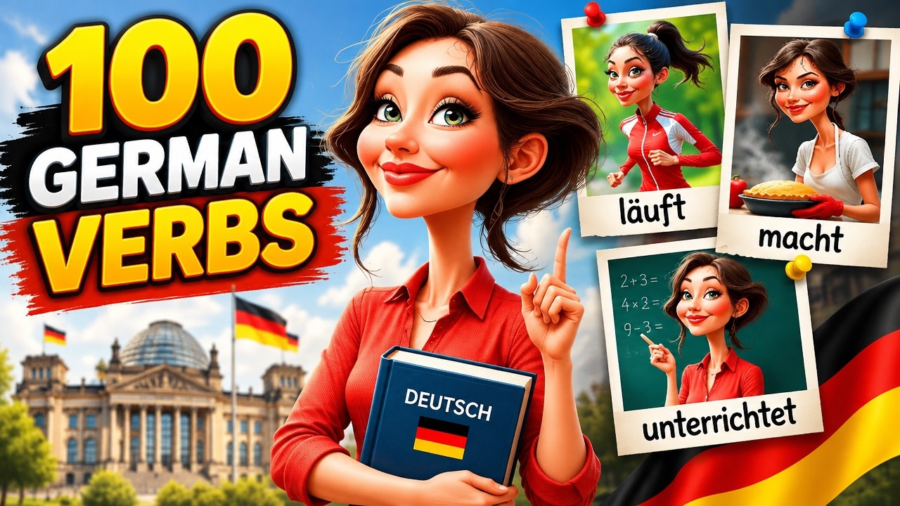 100 Most Common German Verbs with Sentences | Learn German and Start Speaking German Today!