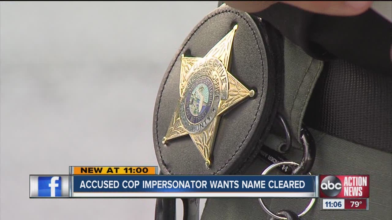 Accused of impersonating police officer, man wants name cleared