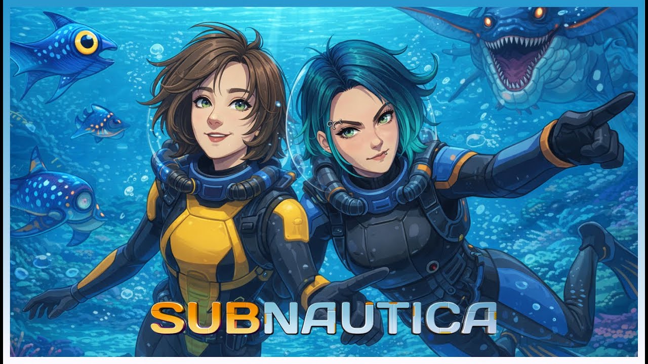 Жёсткие Альфа-женщины не боятся Жнецов! Subnautica с коопным модом