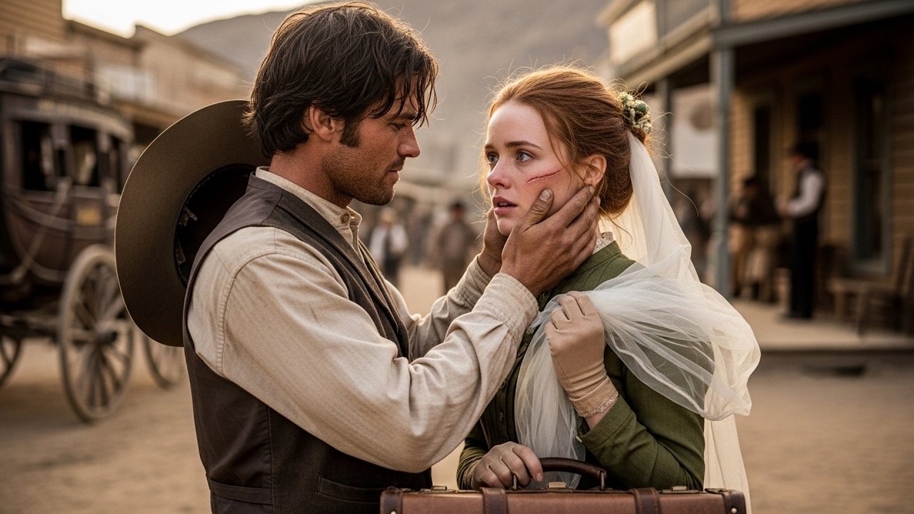 The Stagecoach Brought a Scarred Bride, The Cowboy Touched Her Face and Said 