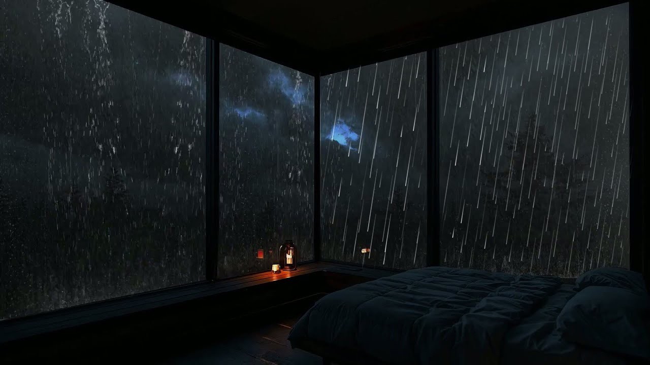 Rainy Midnight Atmosphere for Deep Rest | Calm Rain Sounds to Help You Fall Asleep Fast