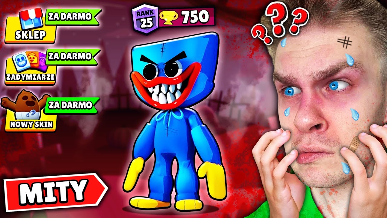 Testuję MITY… ⚠️ by SPRAWDZIĆ czy *HUGGY WUGGY* ISTNIEJE 😱 (BYŁEM w SZOKU) w Brawl Stars!