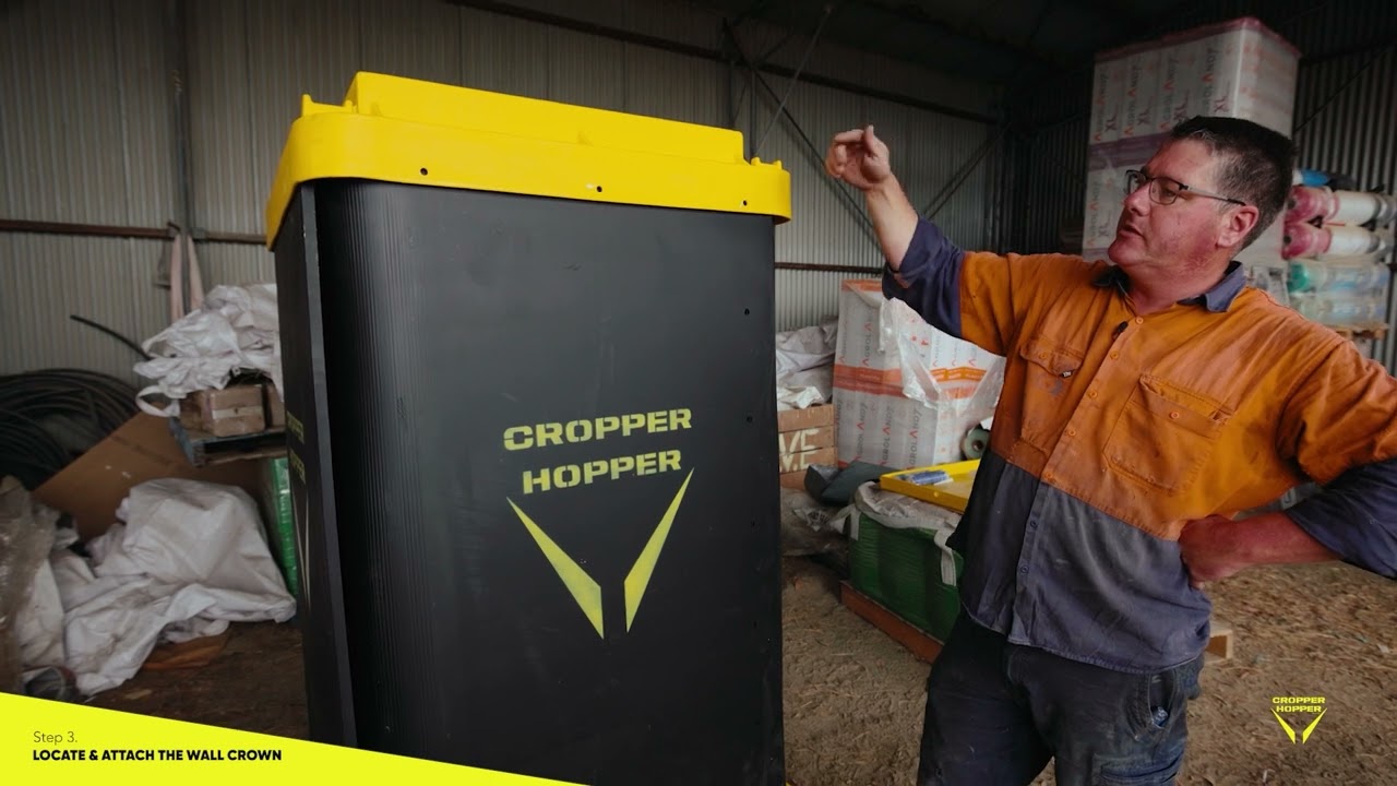 Cropper Hopper Assembly Guide Step 3 || Orion Products Australia