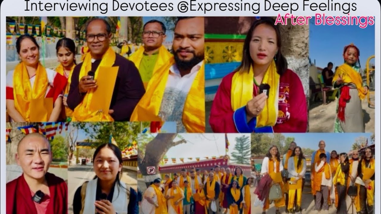 O🙏💐Interviewing Devotees @Expressing Deep Feeling After Blessings.🫶✌️💐🙏🙏