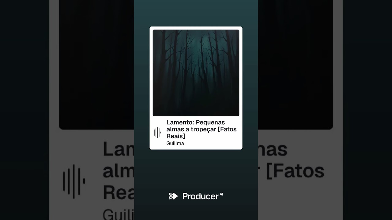 Lamento: Pequenas almas a tropeçar [Fatos Reais]