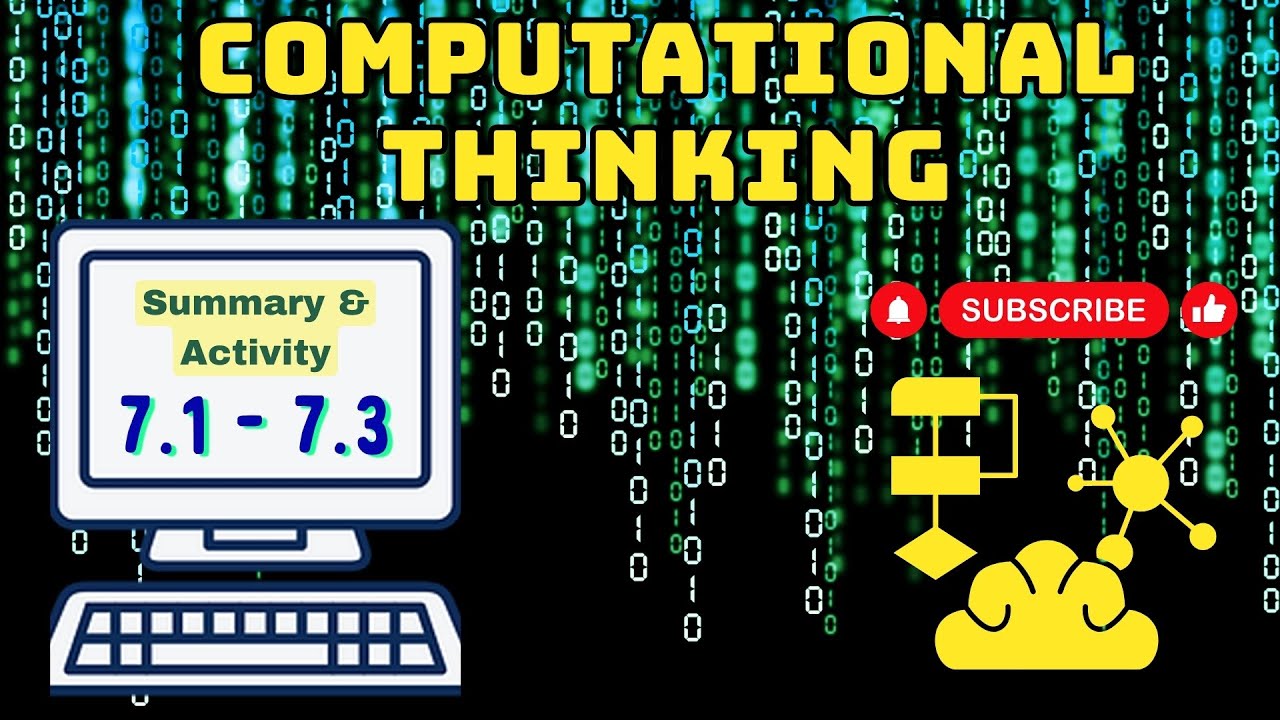 CT Week-7 | 7.1-7.3 | Summary with Activity | Computational Thinking |