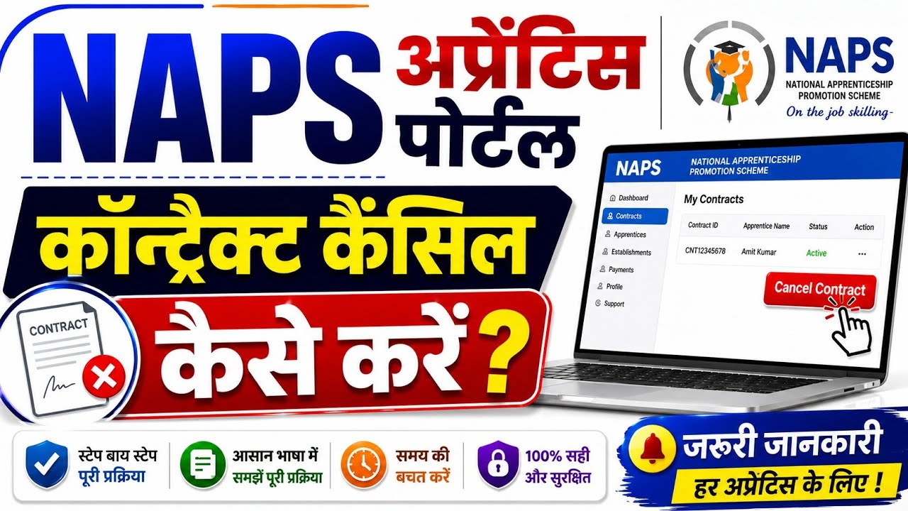 How to Cancel Apprentice Contract | NAPS Portal Contract Cancellation