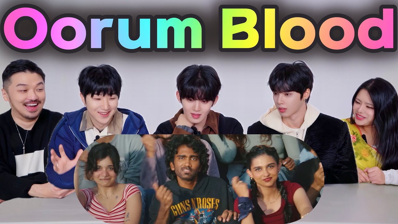 KPOP IDOL Lose it watching Tamil mv ‘Oorum Blood' #inaminute #인어미닛 @jwin entertainment