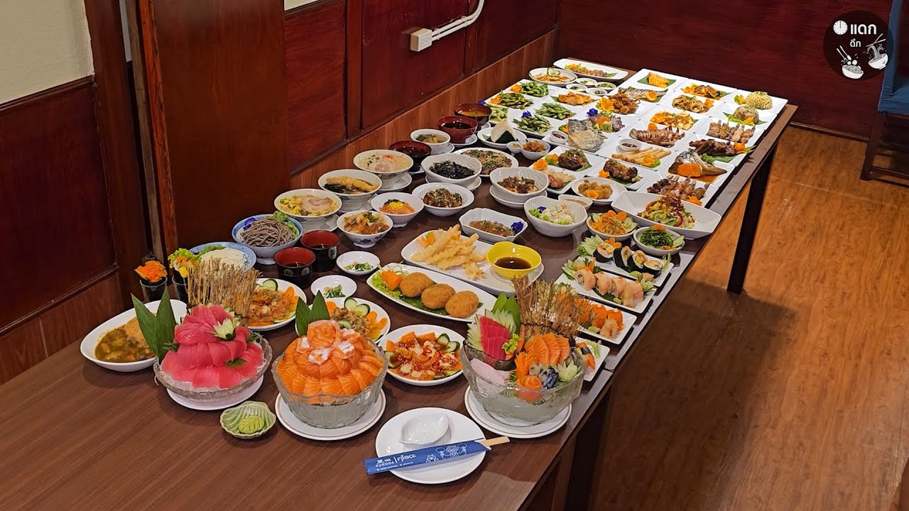 บุฟเฟ่ต์สุดคุ้ม 699 กินได้ไม่อั้น ซาซิมิ ซูชิ ปลาไหลญี่ปุ่น อาหารญี่ปุ่นรสชาติดั้งเดิมกว่า 150 เมนู