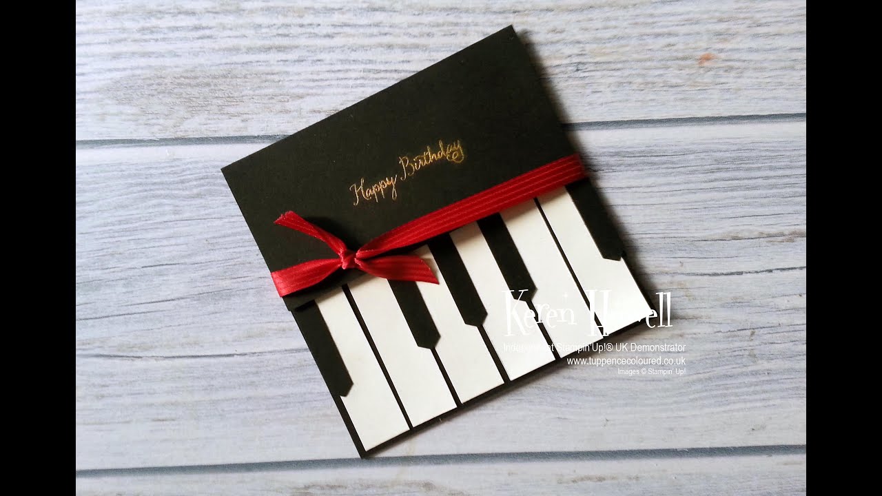 Stampin' Up! Piano card