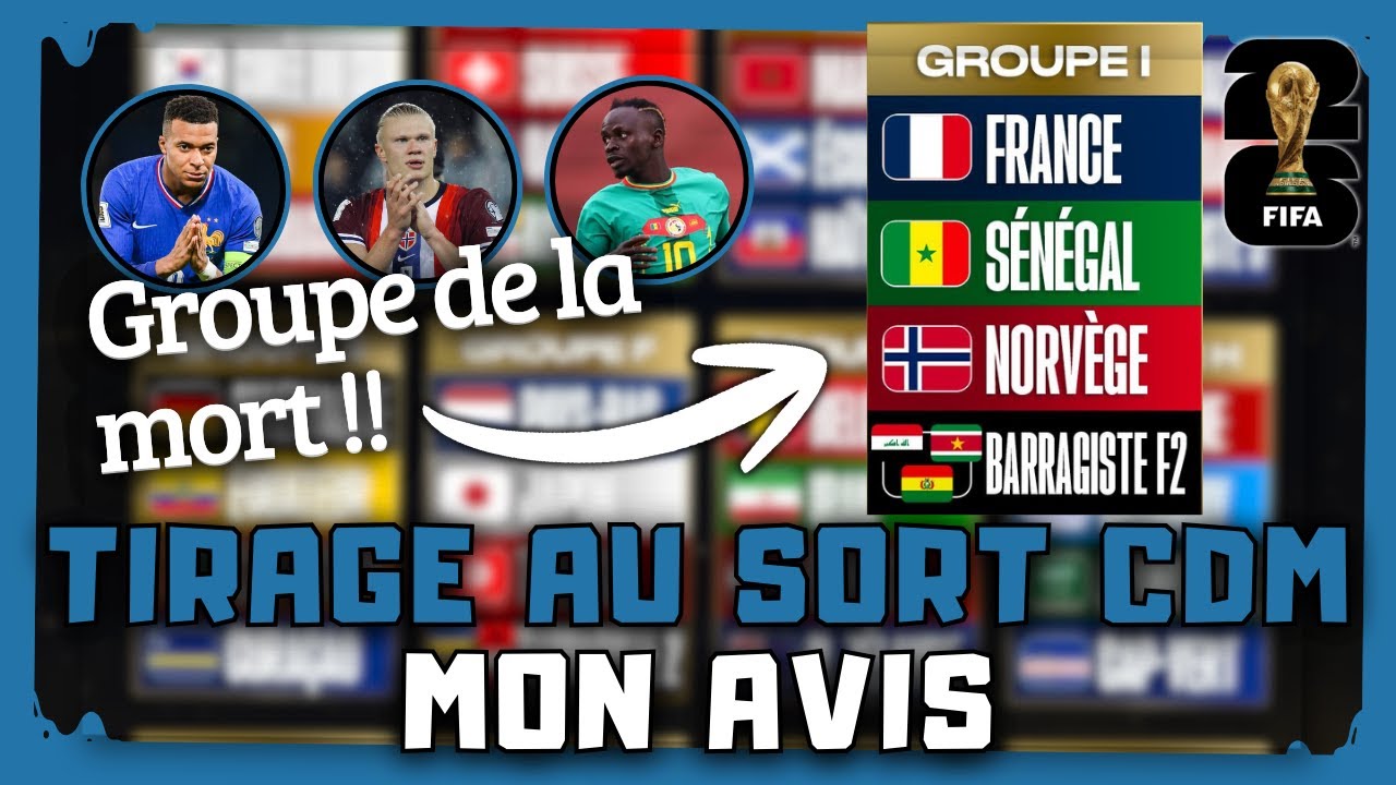 On est dans le groupe de la mort ?? (Mon avis sur les groupes de la CDM 2026)