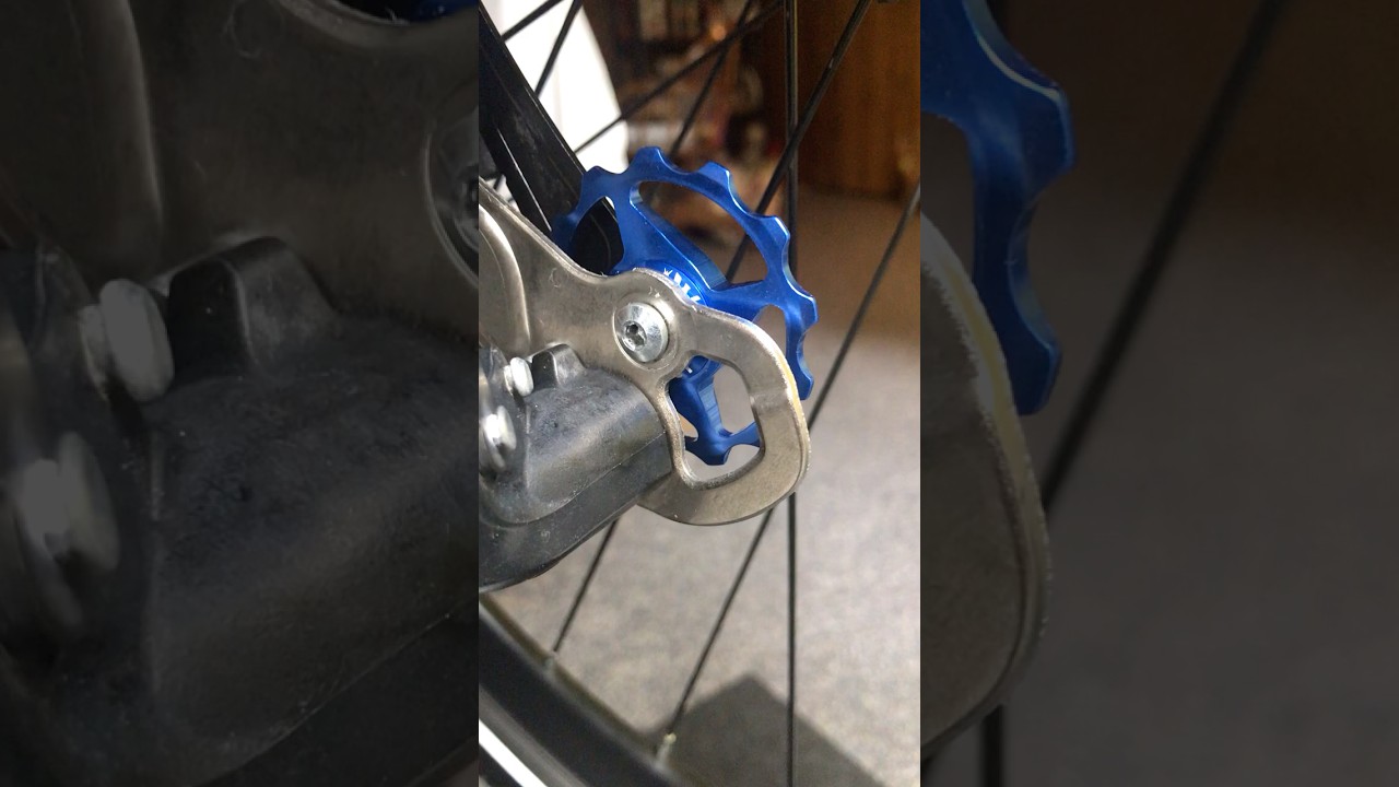 New Aluminum Derailleur Jockey Wheels. Still need to replace that ugly cable end lol.