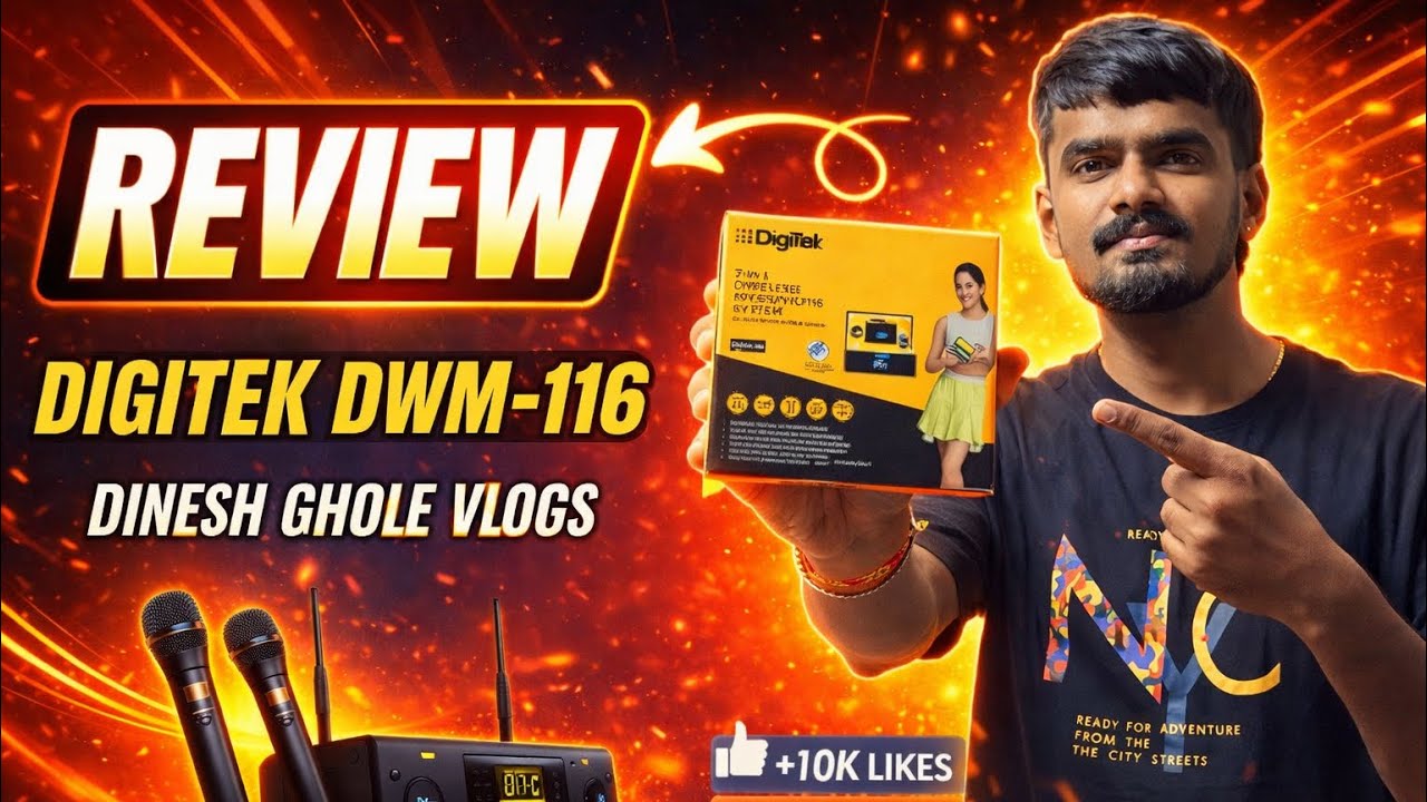 Reviewing Digitek DWM-116 🎤 😲|Vlog27❤️|#digitekwirelessmic 