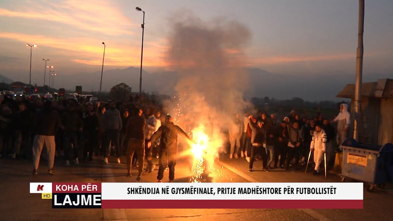 SHKËNDIJA NË GJYSËMFINALE, PRITJE MADHËSHTORE PËR FUTBOLLISTËT