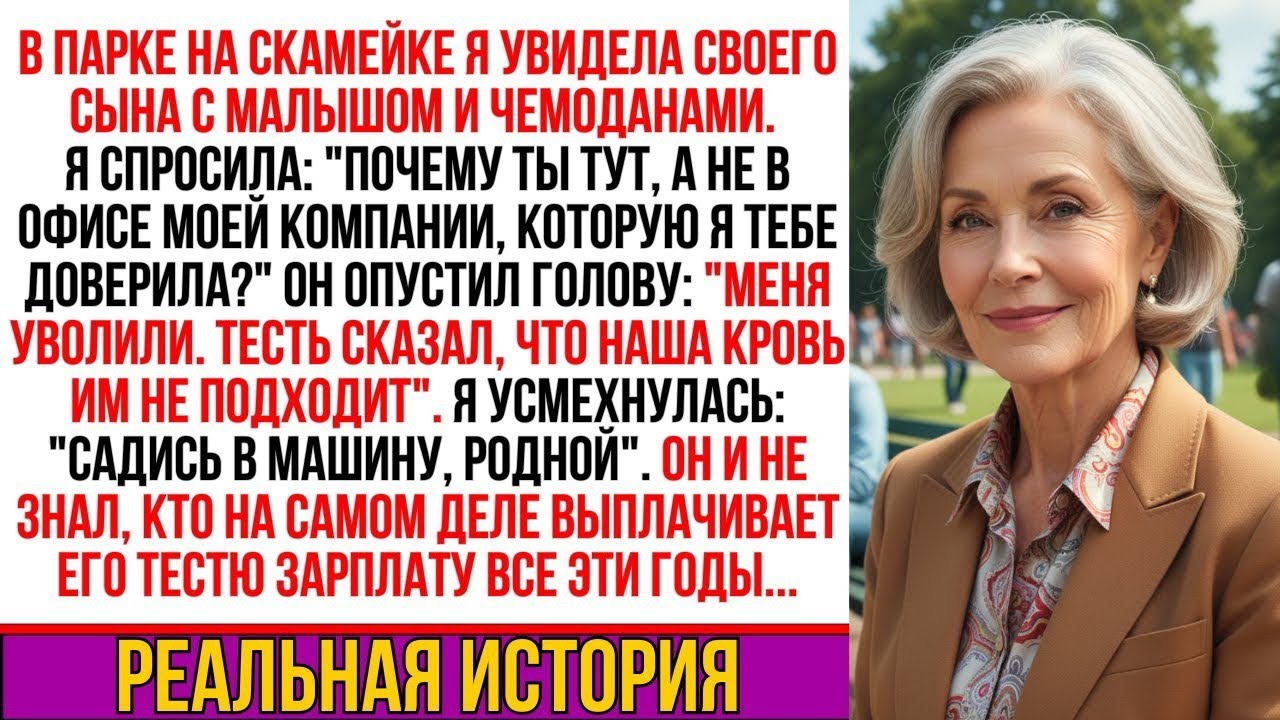 Нашла сына с внуком спящими на парковой скамейке—тогда я и поняла масштаб предательства его тестя…
