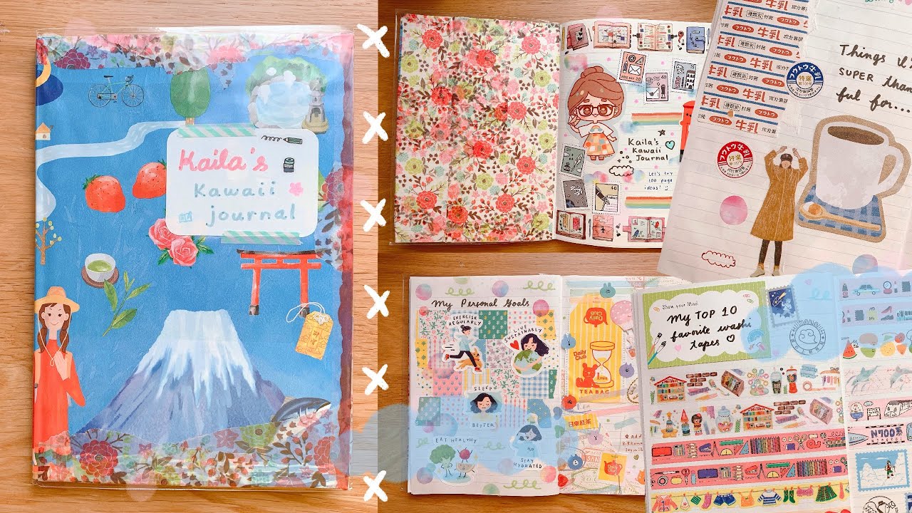 100 Kawaii Journaling Ideas Ep. 1 💡 | 5 Page Demos | Rainbowholic 🌈