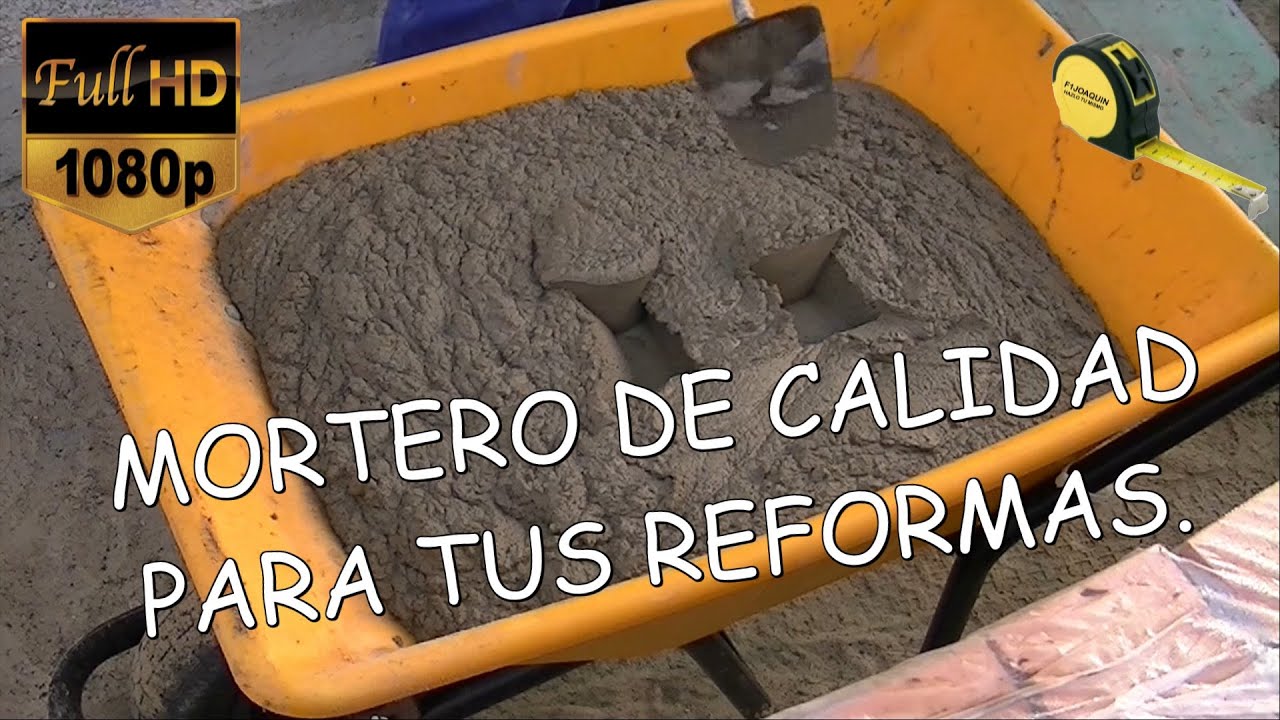 COMO HACER MORTERO O MEZCLA PARA PONER LADRILLOS
