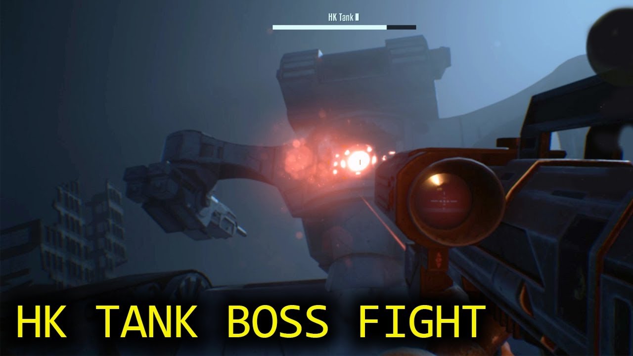 Terminator resistance HK Tank Boss Fight Gameplay