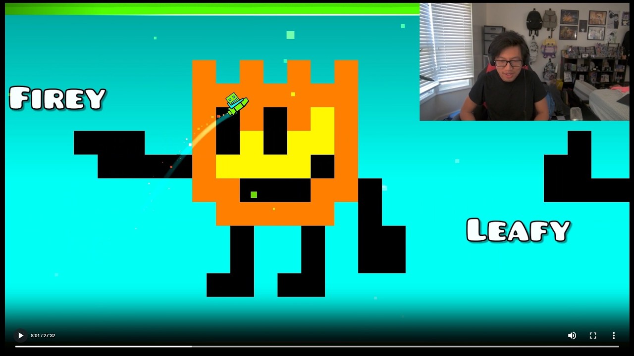 Кэри играет в Geometry Dash!