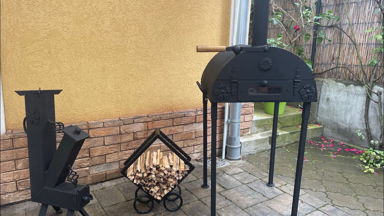 Pica peć i raketni šporet | Pizza oven & rocket stove #diy
